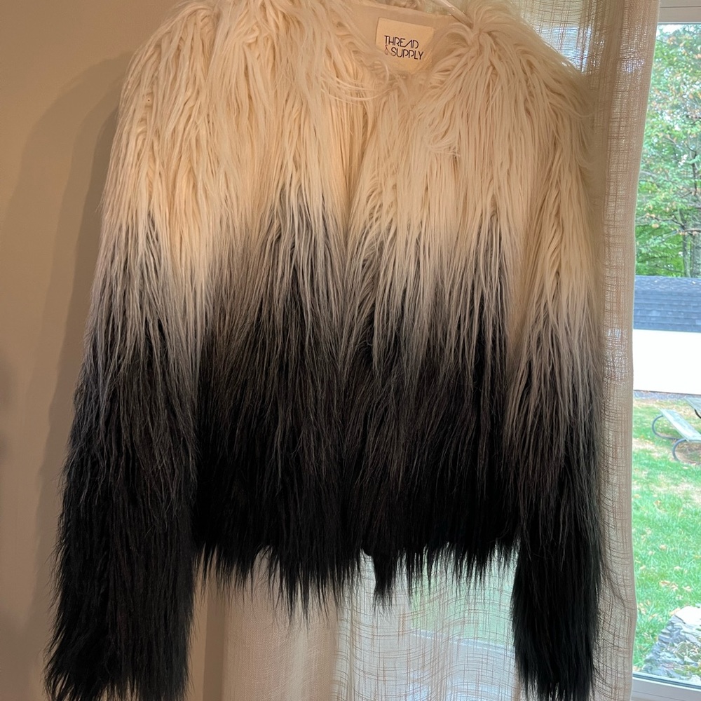 Black and white hombre jacket